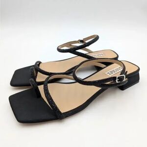 Badgley Mischka Dakotah Ankle Strap Sandals Black Women’s Size 8